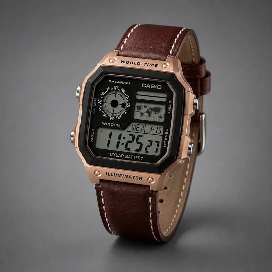 Casio Royale World Time Digital Watch (AE-1200WH Series)