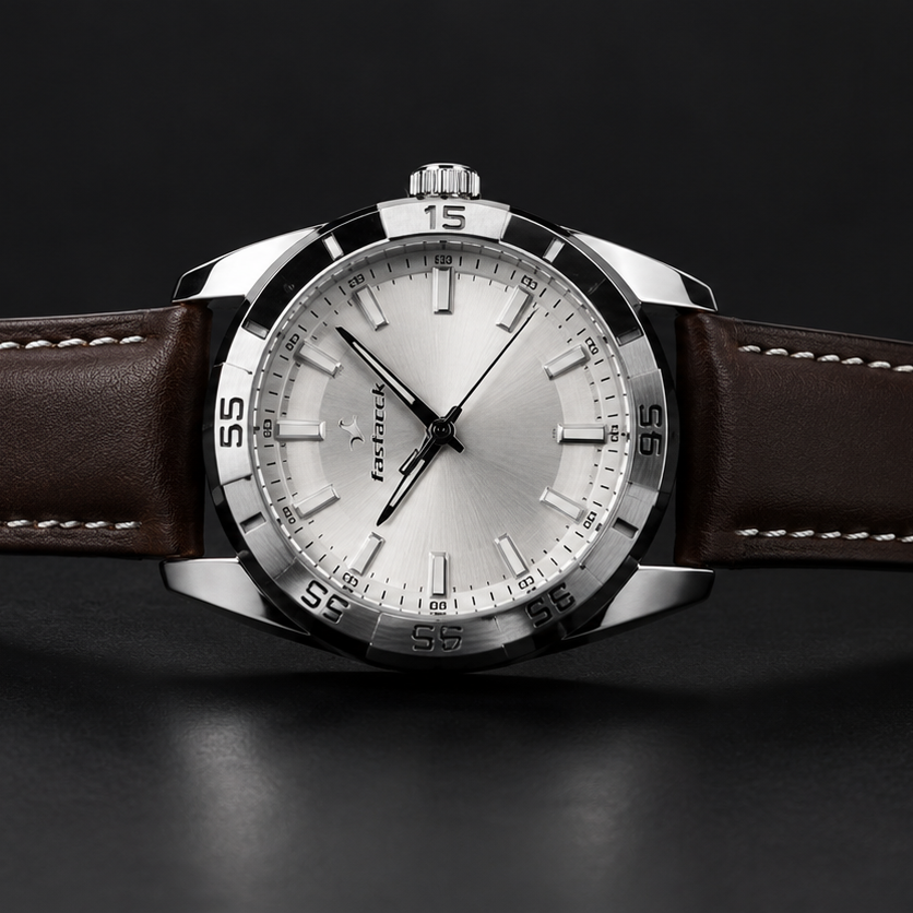 Fastrack Silver Dial Analog Watch for Men